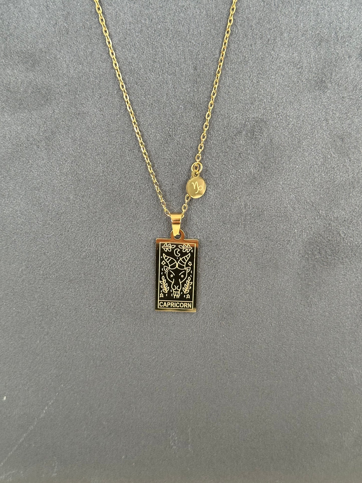 18k Gold Plated Stainless Steel Astrology Necklace