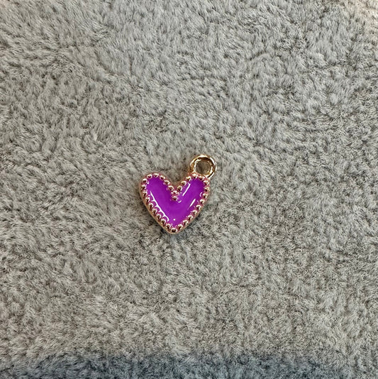 Purple Mini Cartoon Heart