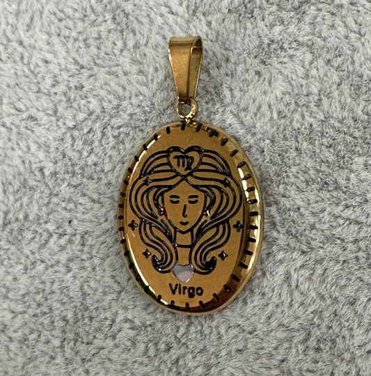 Virgo Gold Pendant