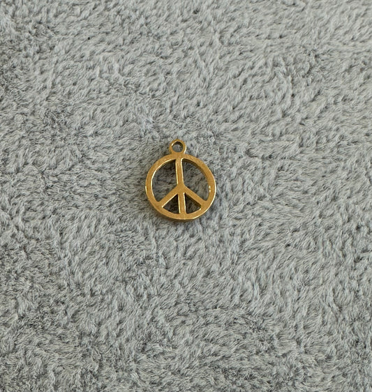Gold Peace Sign SM