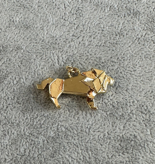 Origami Lion Gold