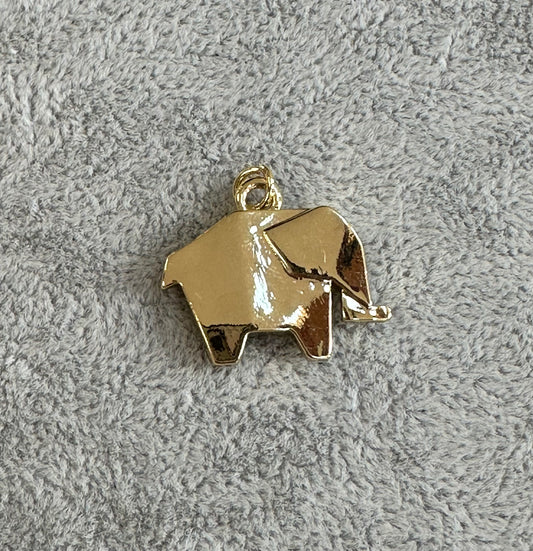Origami Elephant Gold