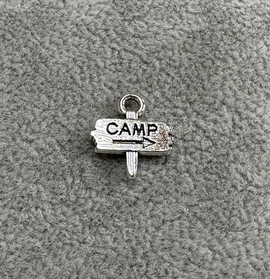 Silver Mini Camp Sign