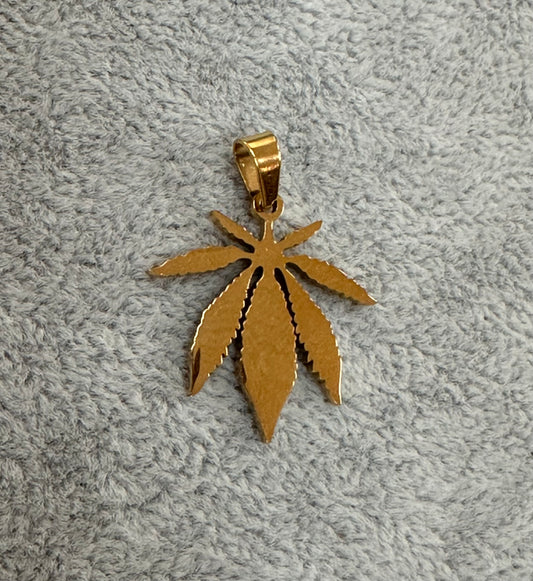 Cannabis Leaf Gold